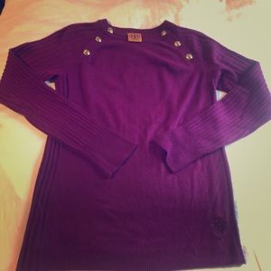 FLASH SALE Tori Burch Cashmere Sweater Fuchsia